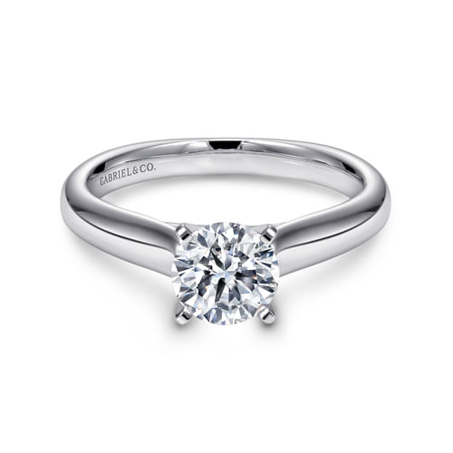 Platinum Round Diamond Engagement Ring