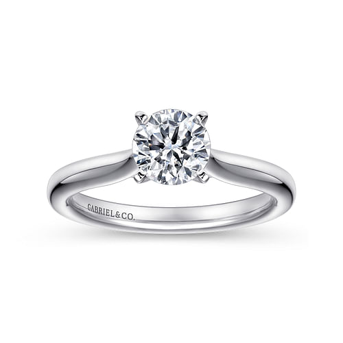 Platinum Round Diamond Engagement Ring