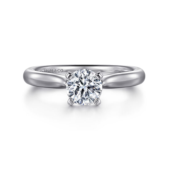 Gabriel - Platinum Round Diamond Engagement Ring