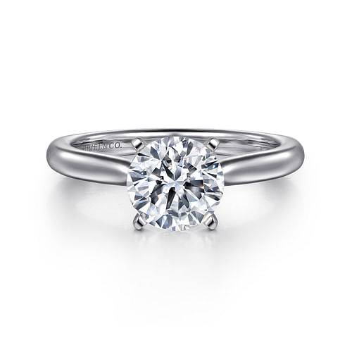 Platinum Round Diamond Engagement Ring