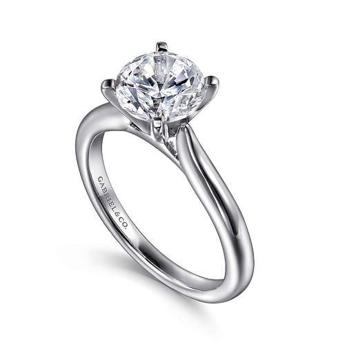 Platinum Round Diamond Engagement Ring