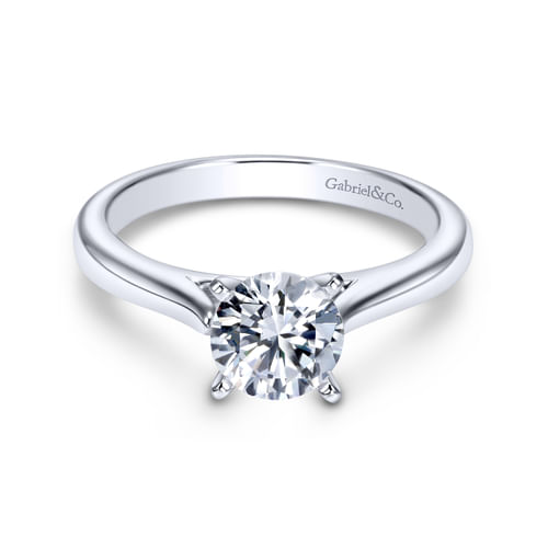 Platinum Round Diamond Engagement Ring