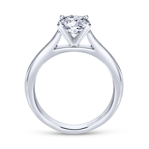 Platinum Round Diamond Engagement Ring