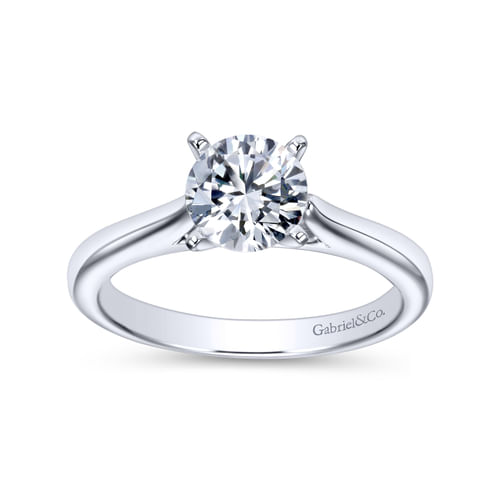 Platinum Round Diamond Engagement Ring