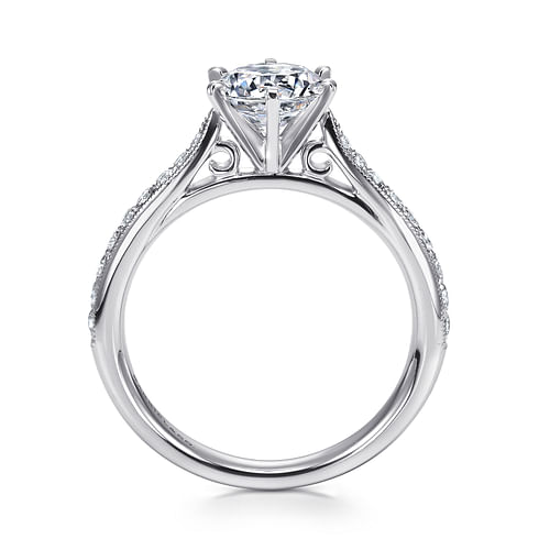 Platinum Round Diamond Engagement Ring