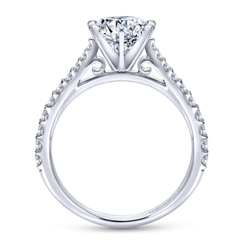 Platinum Round Diamond Engagement Ring