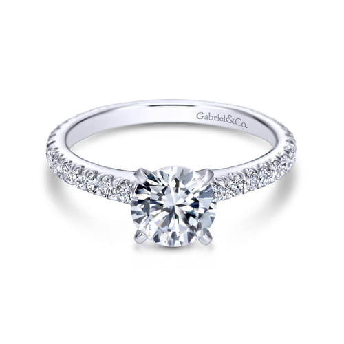 Platinum Round Diamond Engagement Ring Platinum Round Diamond Engagement Ring