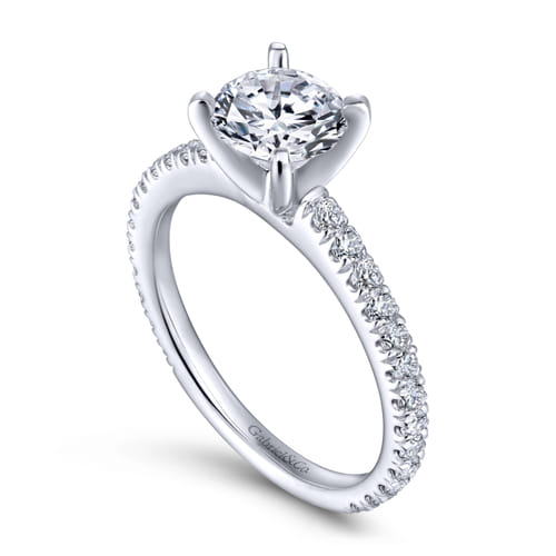 Platinum Round Diamond Engagement Ring Platinum Round Diamond Engagement Ring