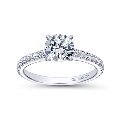Platinum Round Diamond Engagement Ring Platinum Round Diamond Engagement Ring