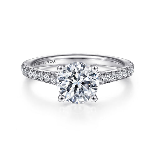 Platinum Round Diamond Engagement Ring