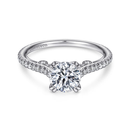 Platinum Round Diamond Engagement Ring Platinum Round Diamond Engagement Ring