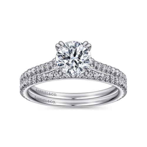 Platinum Round Diamond Engagement Ring Platinum Round Diamond Engagement Ring