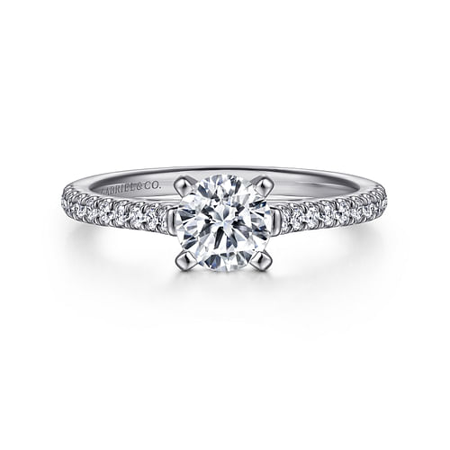 Platinum Round Diamond Engagement Ring