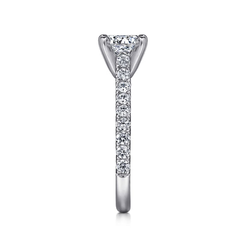 Platinum Round Diamond Engagement Ring