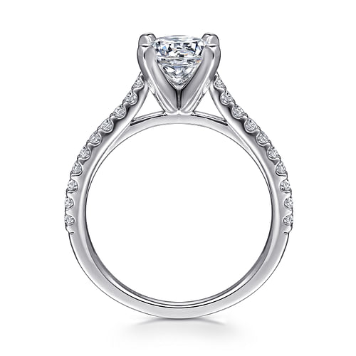 Platinum Round Diamond Engagement Ring