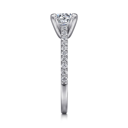 Platinum Round Diamond Engagement Ring