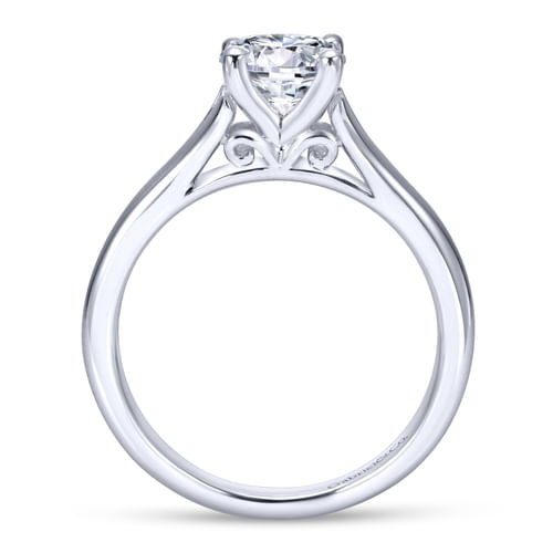 Platinum Round Diamond Engagement Ring