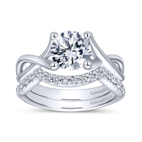Platinum Round Diamond Engagement Ring