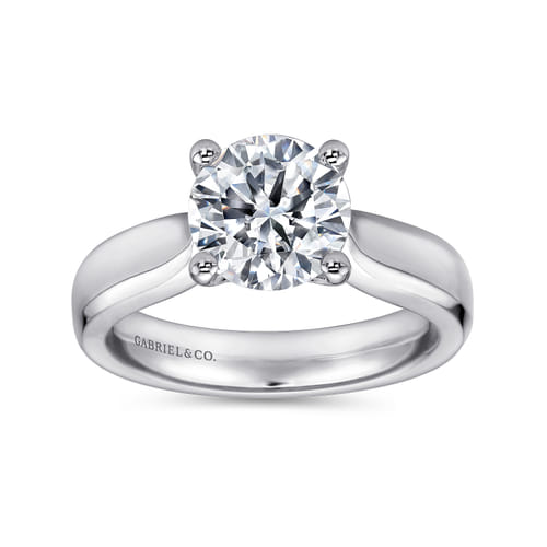 Platinum Round Diamond Engagement Ring