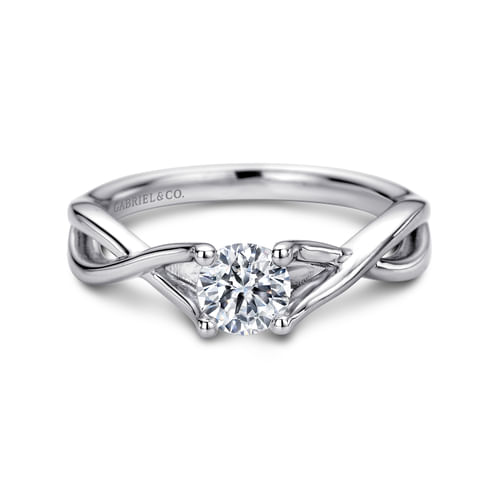 Platinum Round Diamond Engagement Ring