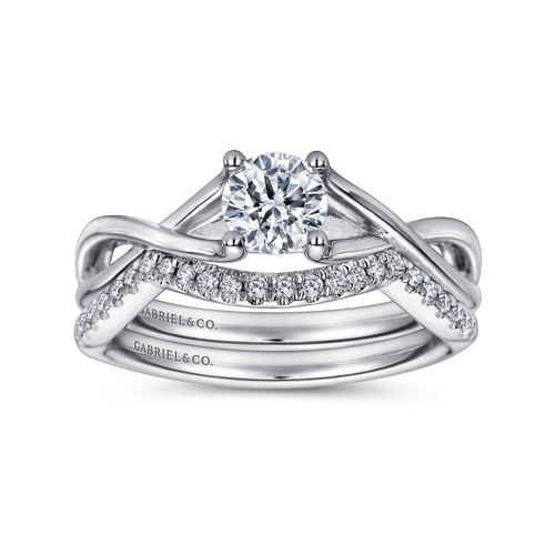 Platinum Round Diamond Engagement Ring