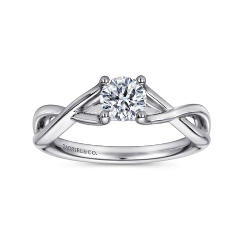 Platinum Round Diamond Engagement Ring