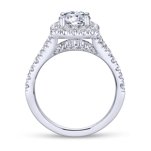 Platinum Round Halo Diamond Engagement Ring Platinum Round Halo Diamond Engagement Ring