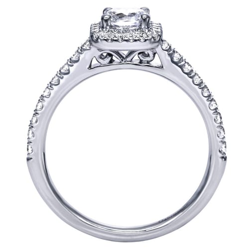 Platinum Round Halo Diamond Engagement Ring Platinum Round Halo Diamond Engagement Ring