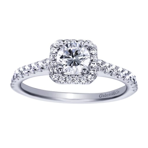 Platinum Round Halo Diamond Engagement Ring Platinum Round Halo Diamond Engagement Ring