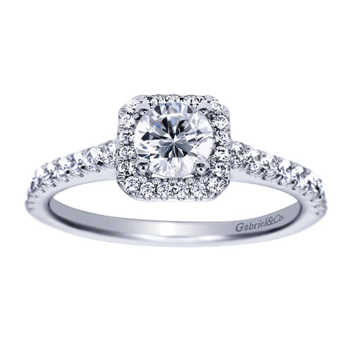 Platinum Round Halo Diamond Engagement Ring Platinum Round Halo Diamond Engagement Ring