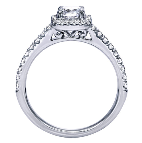 Platinum Round Halo Diamond Engagement Ring Platinum Round Halo Diamond Engagement Ring