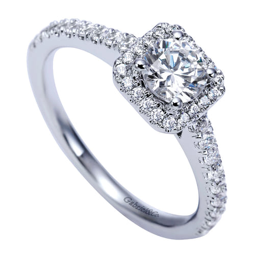 Platinum Round Halo Diamond Engagement Ring Platinum Round Halo Diamond Engagement Ring