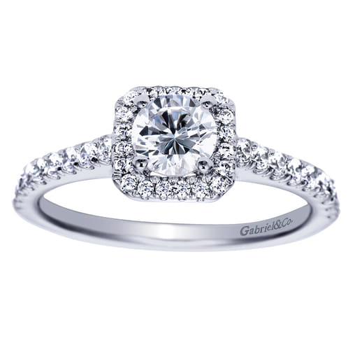 Platinum Round Halo Diamond Engagement Ring Platinum Round Halo Diamond Engagement Ring