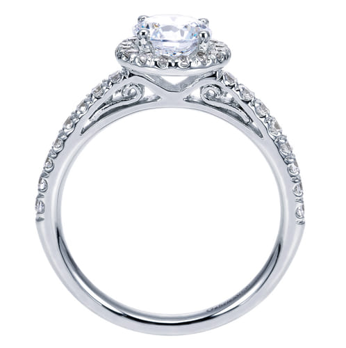 Platinum Round Halo Diamond Engagement Ring Platinum Round Halo Diamond Engagement Ring