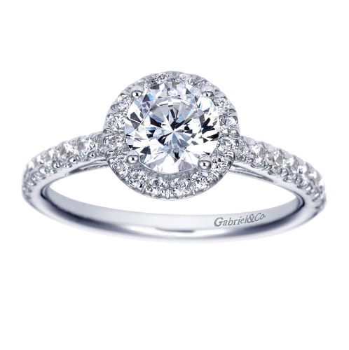 Platinum Round Halo Diamond Engagement Ring Platinum Round Halo Diamond Engagement Ring