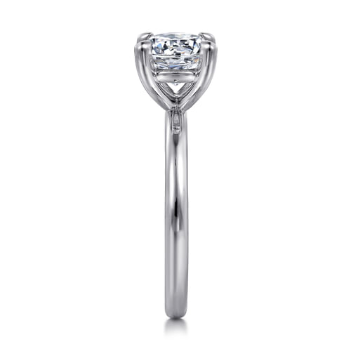 Platinum Round Solitaire Diamond Engagement Ring