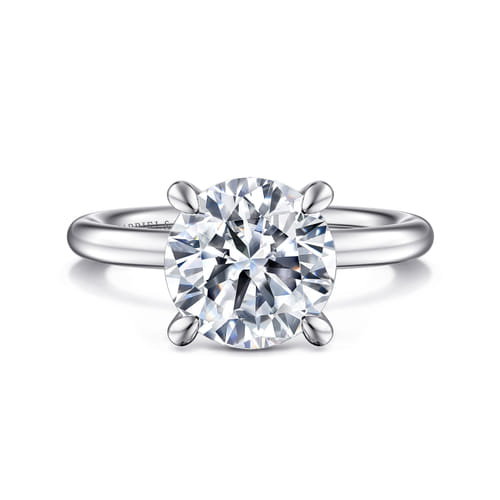 Platinum Round Solitaire Engagement Ring