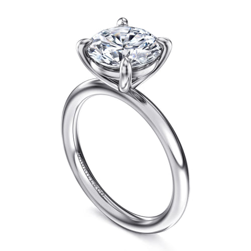 Platinum Round Solitaire Engagement Ring