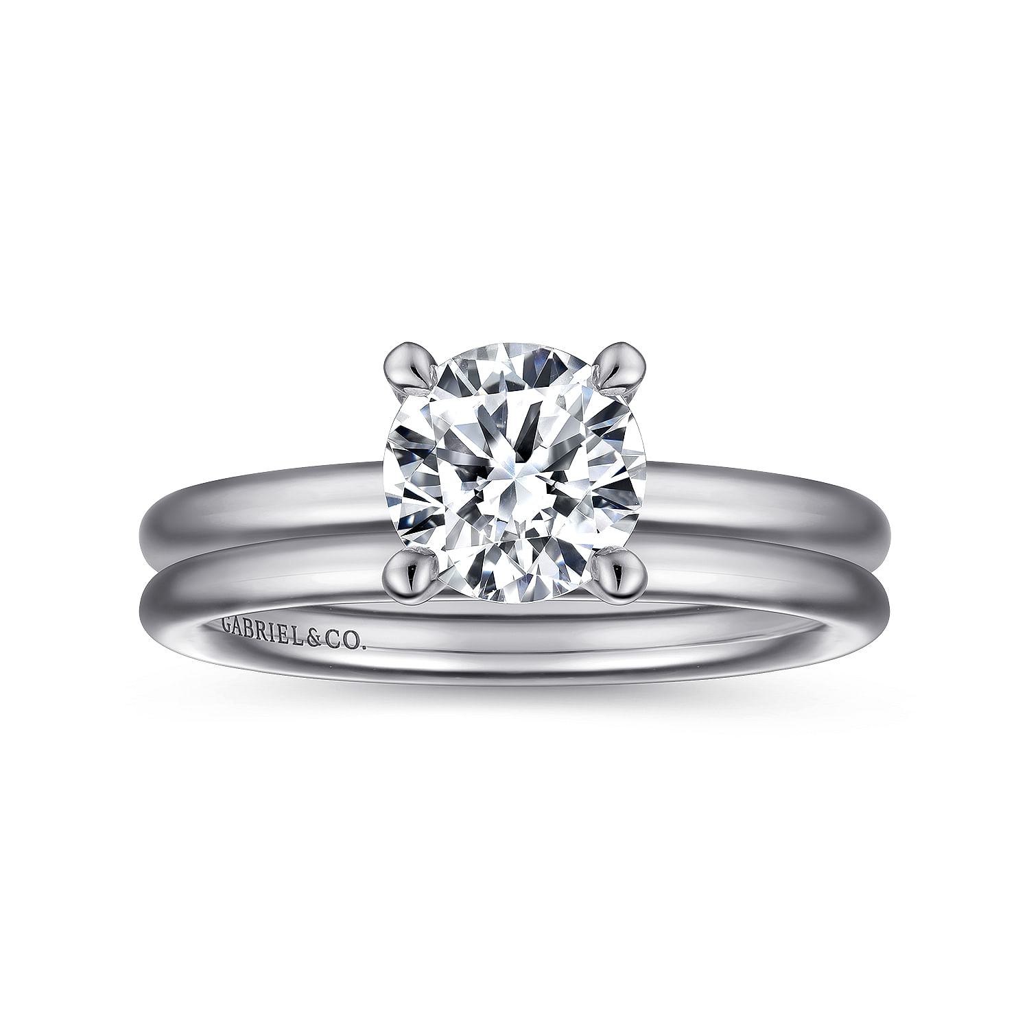 Platinum Round Solitaire Engagement Ring