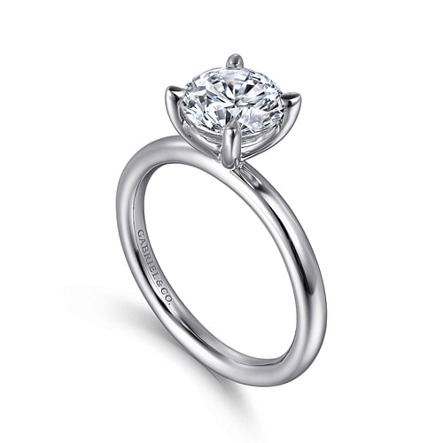 Platinum Round Solitaire Engagement Ring