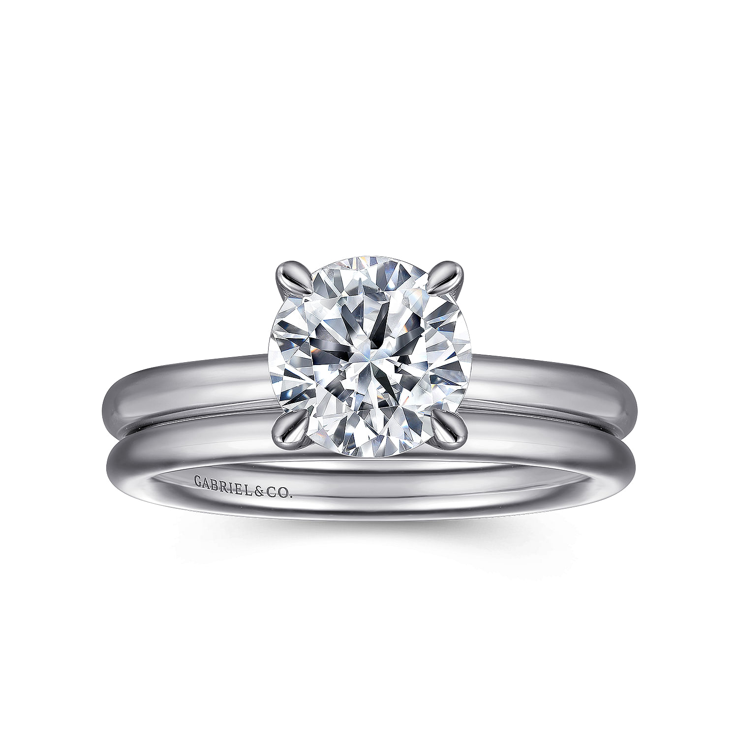 Platinum Round Solitaire Engagement Ring