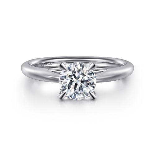 Platinum Round Solitaire Engagement Ring