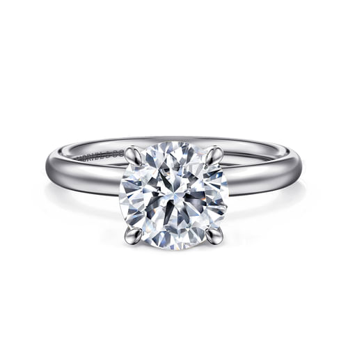 Platinum Round Solitaire Engagement Ring