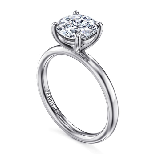 Platinum Round Solitaire Engagement Ring