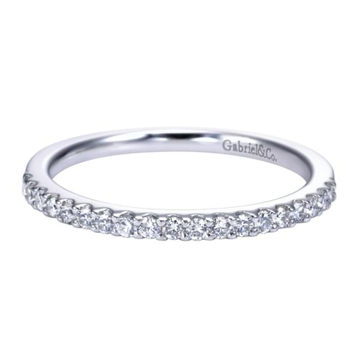Platinum Shared Prong Diamond Wedding Band