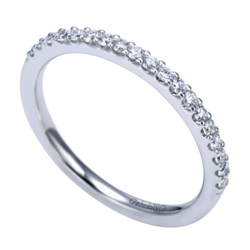Platinum Shared Prong Diamond Wedding Band
