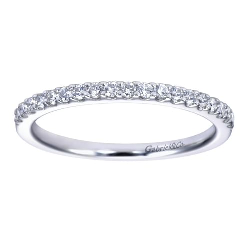 Platinum Shared Prong Diamond Wedding Band