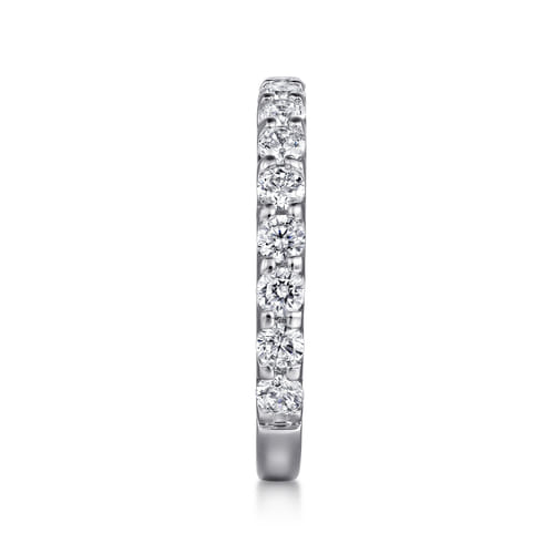 Platinum Shared Prong Diamond Wedding Band