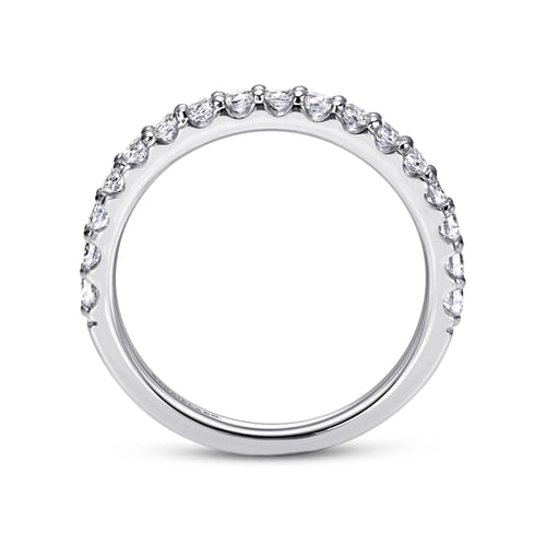 Platinum Shared Prong Diamond Wedding Band