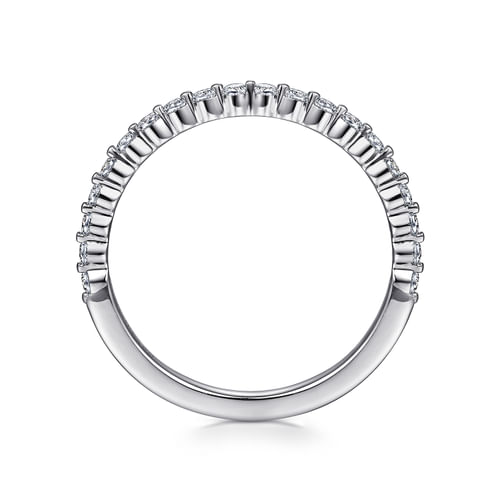 Platinum Single Prong Diamond Anniversary Band